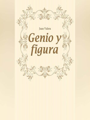 cover image of Genio y figura
